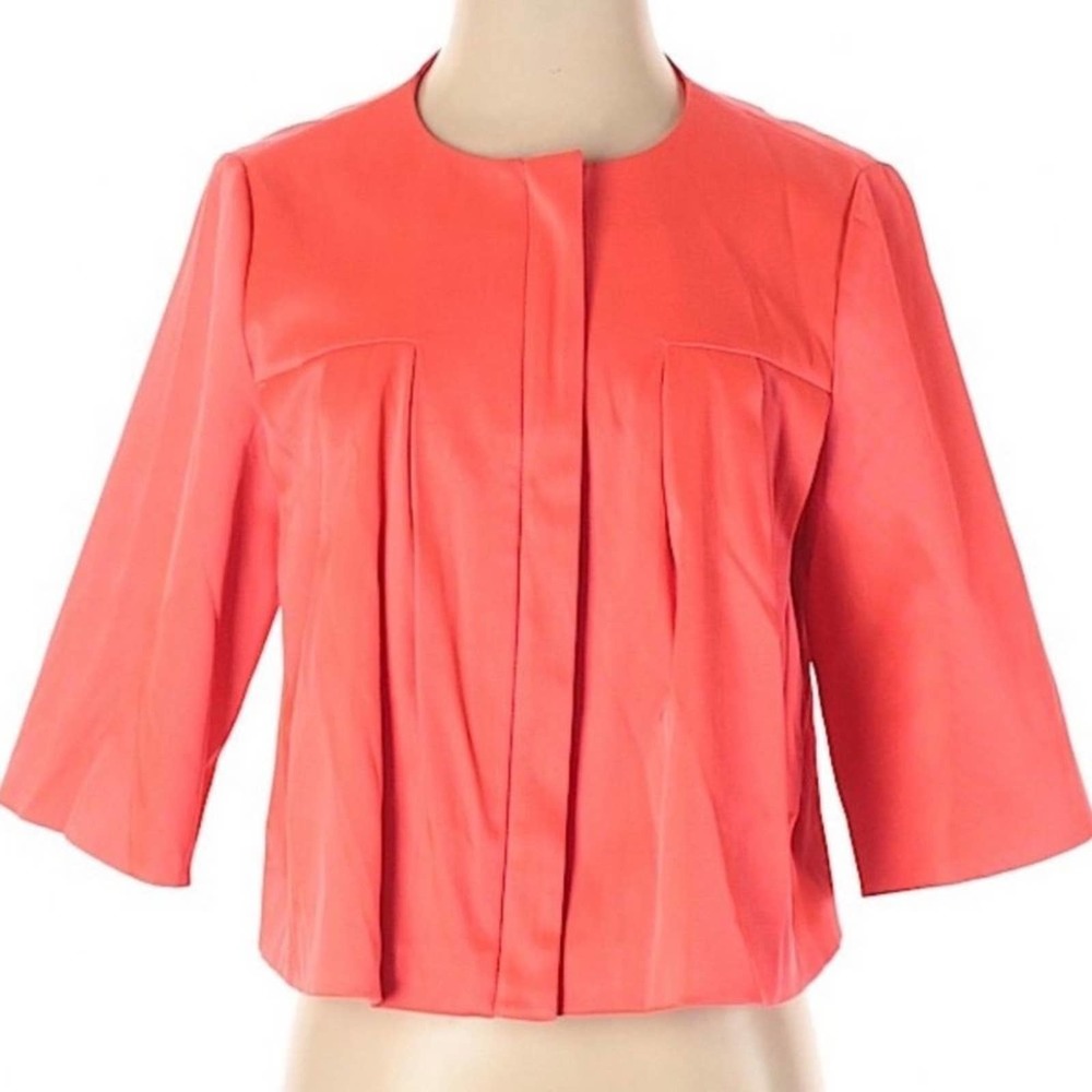 By Malene Birger Evening Jacket Bolero Blazer Pleated Back Pockets Size 34